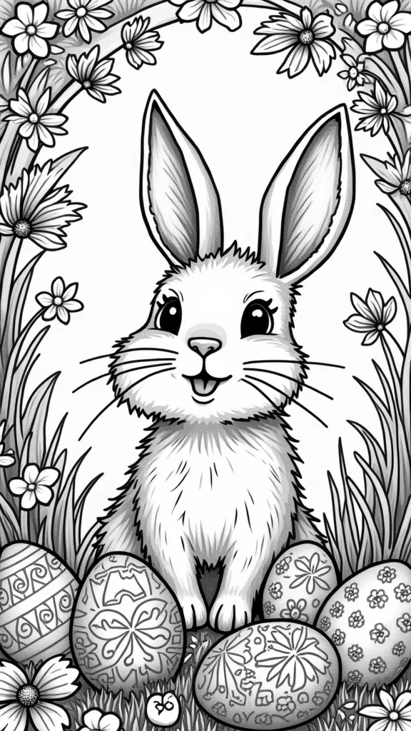 coloriages de Pâques mignons pour adultes